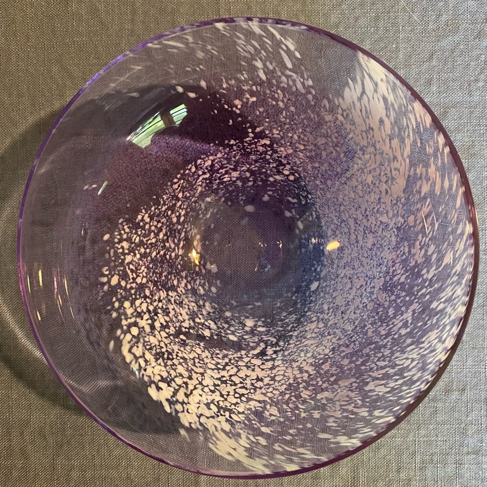 Murano Style Glass Bowl